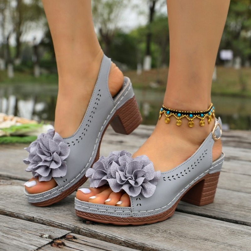Vintage Fashion In 2026 - Sandales à bout ouvert pour femme,