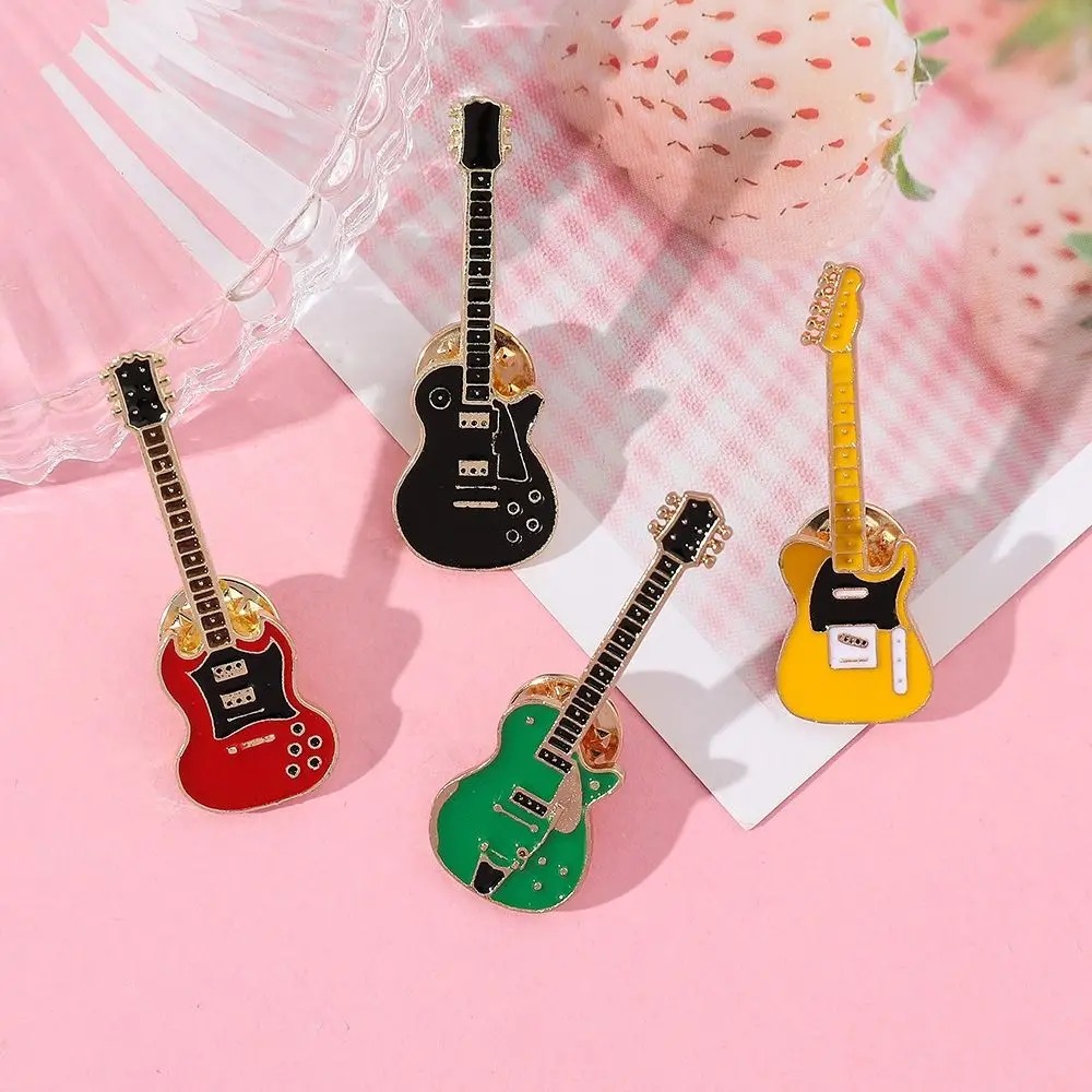 Vintage Fashion Toys - 1/2/4 Pièces Broche Guitare Vintage en