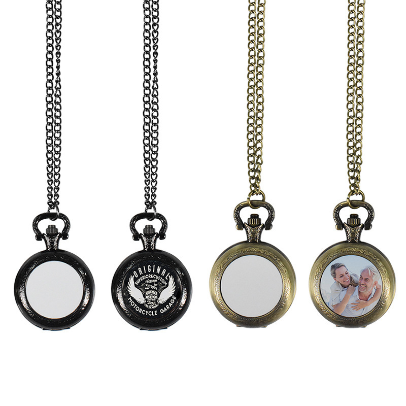 Vintage Fashion Nova - Collier pendentif montre de poche vintage