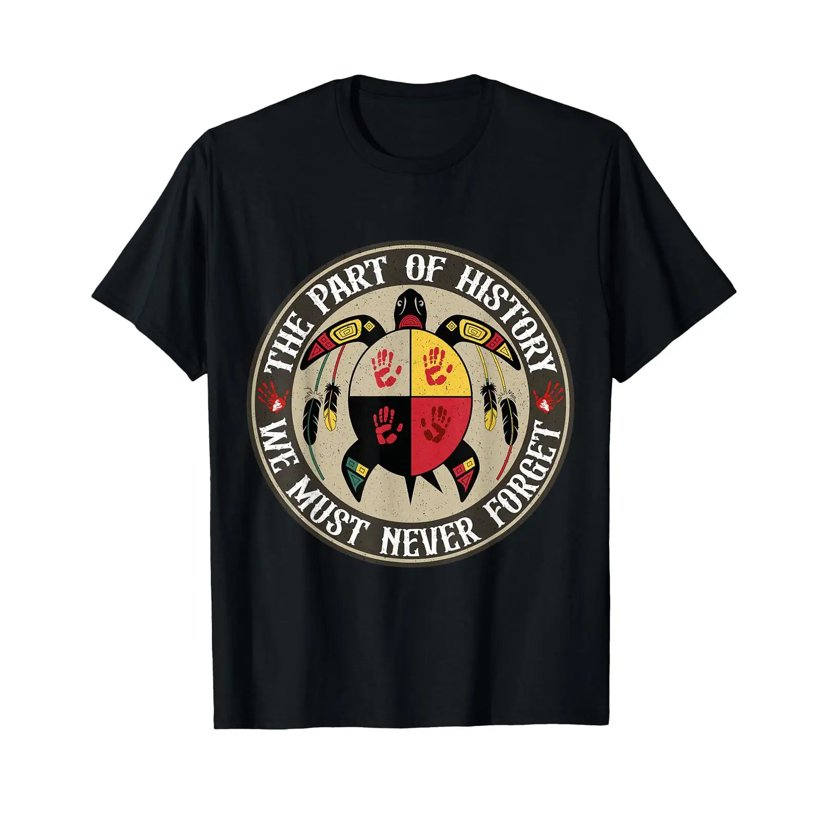 Vintage Fashion Wheel - T-shirt vintage Medicine Wheel Turtle MMIW