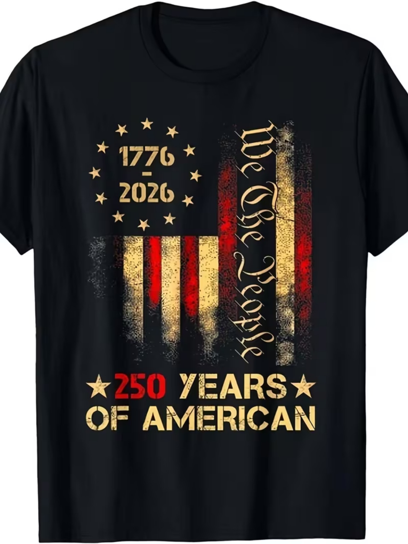 Vintage Fashion Events - T-shirt vintage pour homme 1776-2026 American