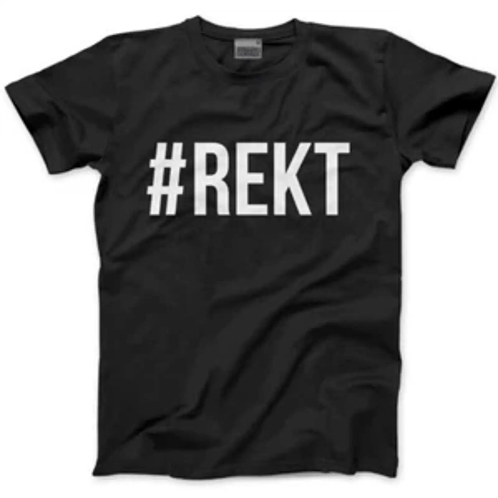 Vintage Fashion Hashtags - T-shirt homme REKT Hashtag Wrecked, style