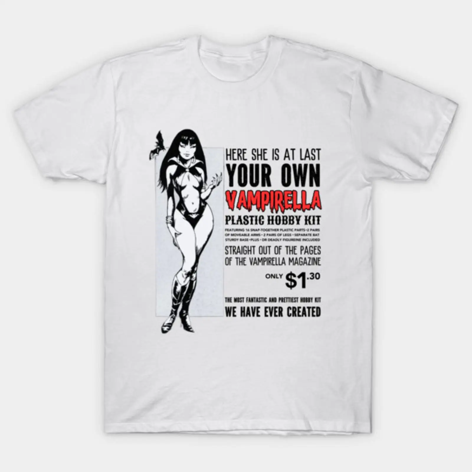 Vintage Fashion Toys - T-shirt imprimé vintage Vampirella, style streetwear