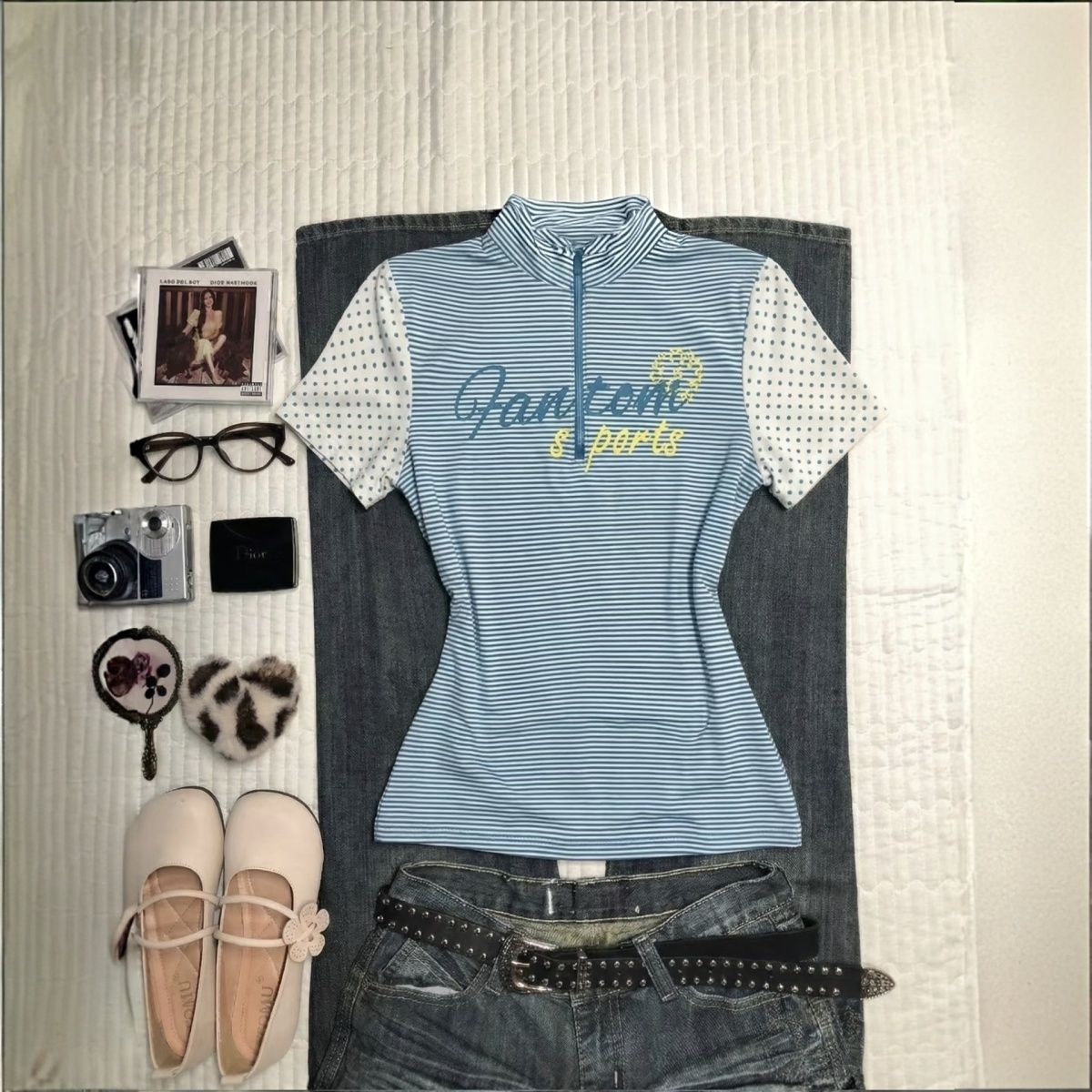 Turtleneck Knit 90S - T-shirt Punk Gothique Vintage Y2K Années