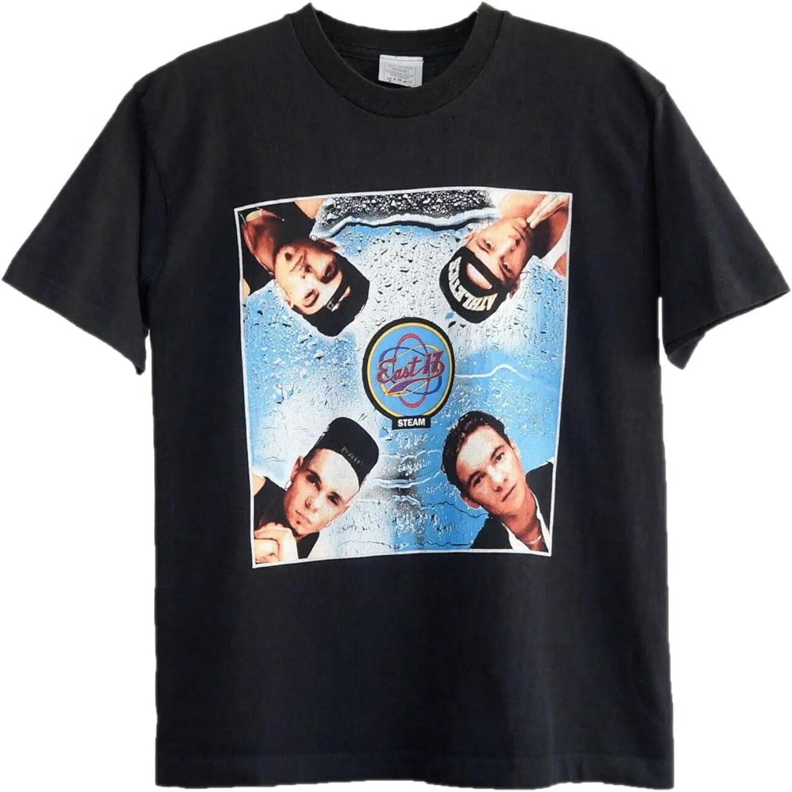 T-shirt vintage noir délavé po - Vintage Fashion Uk avis et prix