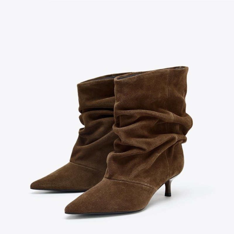 Bottines à talon fin en daim c - Vintage Fashion In 2026 avis et prix