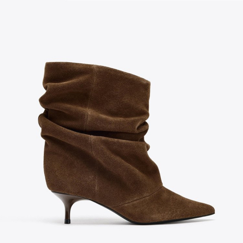 Bottines à talon fin en daim c - Vintage Fashion In 2026 avis et prix
