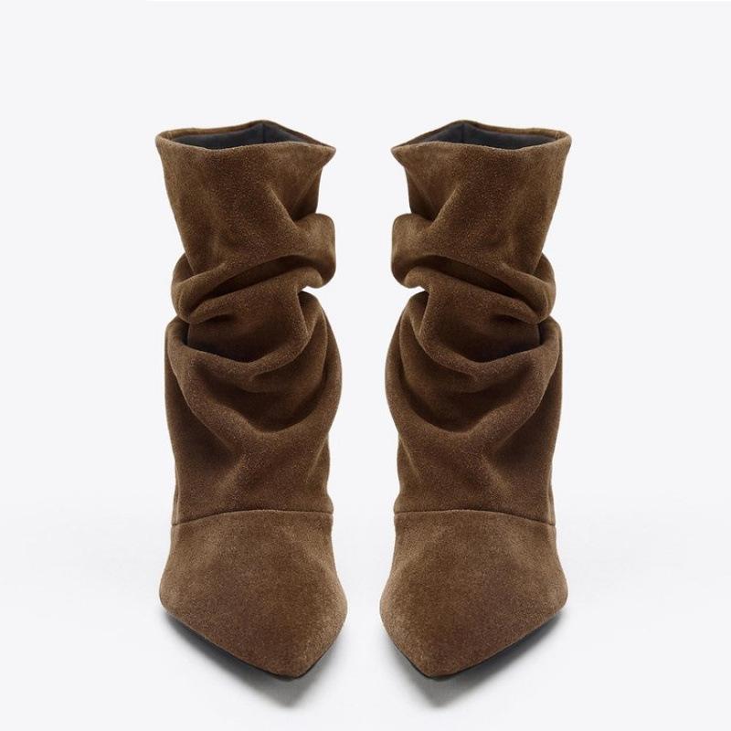 Bottines à talon fin en daim c - Vintage Fashion In 2026 avis et prix