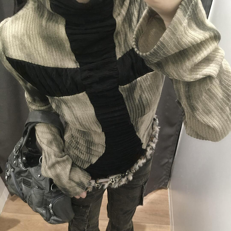 Goth Cross sous-culture slim h - Turtleneck Knit 90S avis et prix