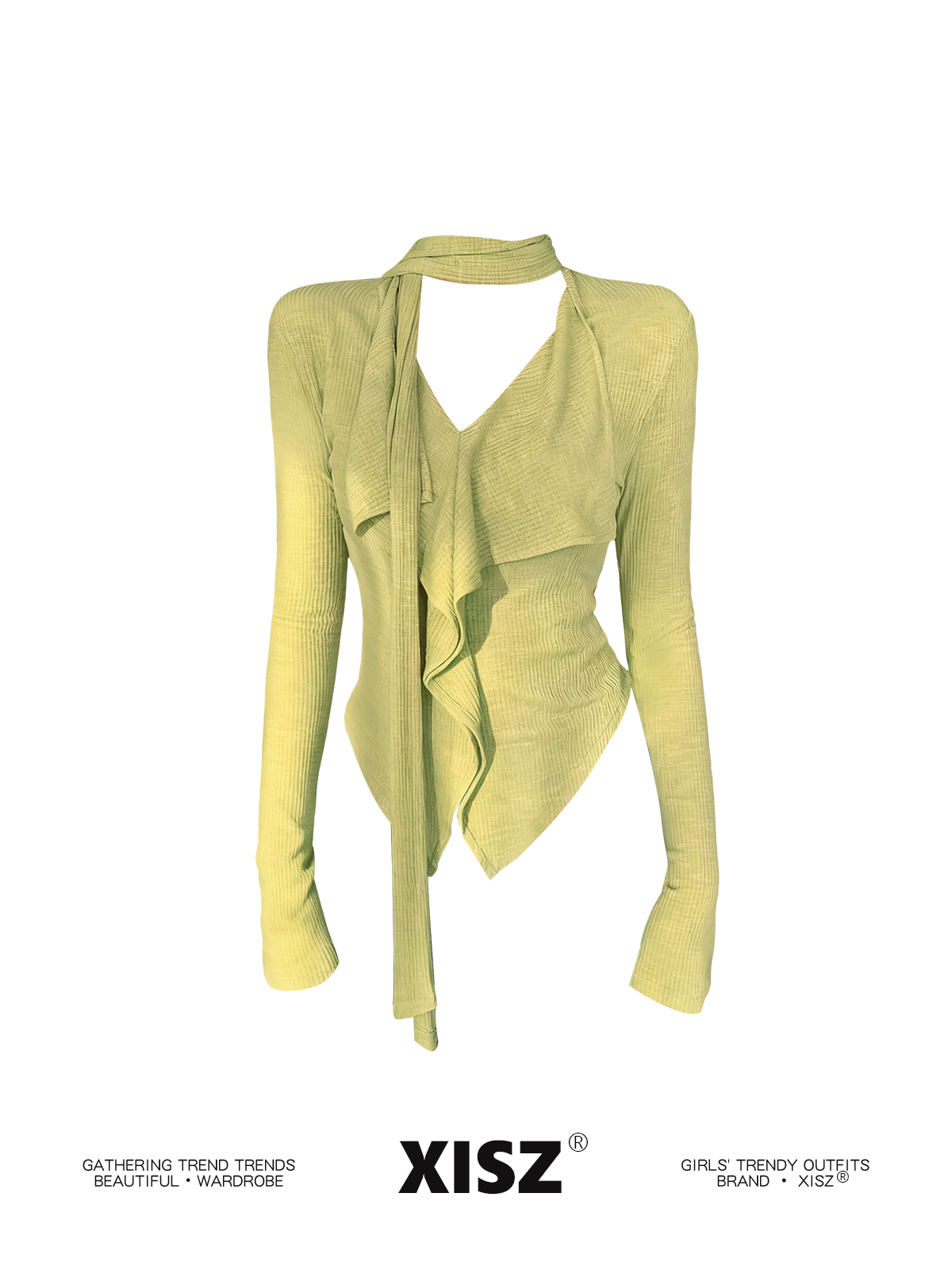 Femmes jaune gothiqueT-shirt H - Turtleneck Knit 90S avis et prix