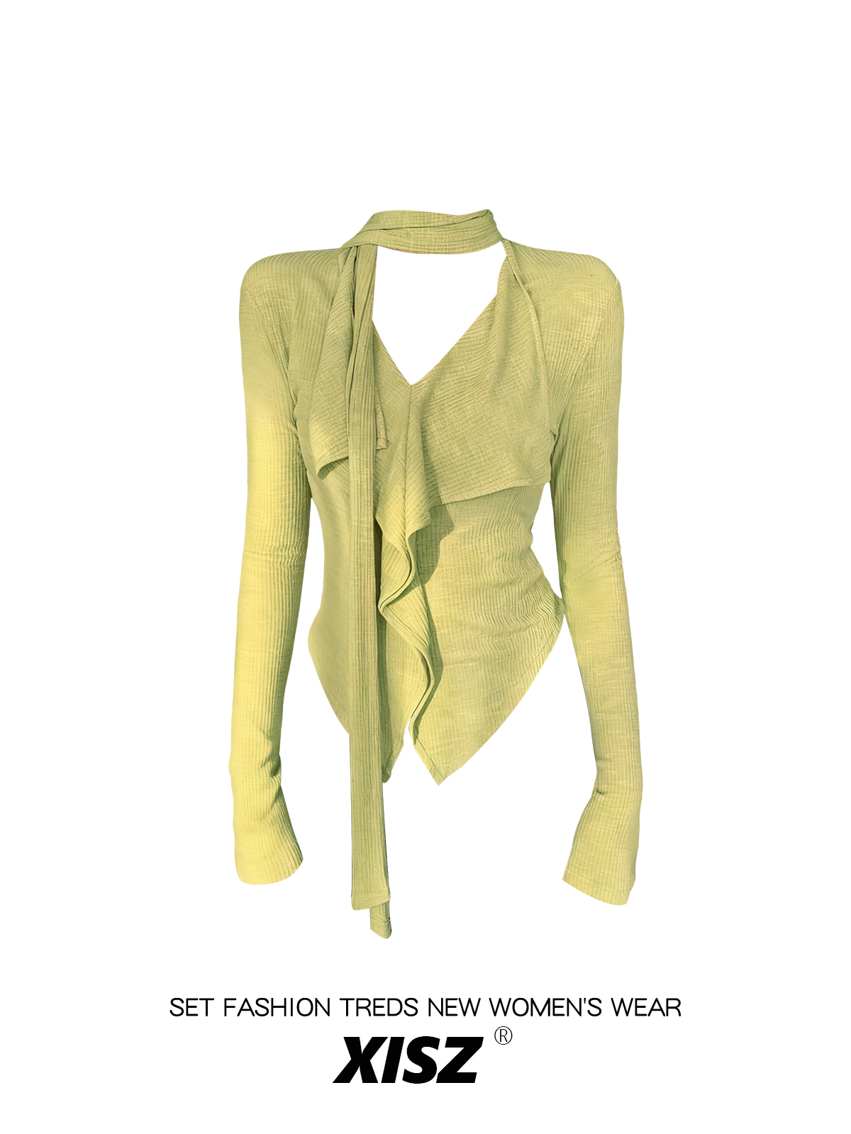 Femmes jaune gothiqueT-shirt H - Turtleneck Knit 90S avis et prix