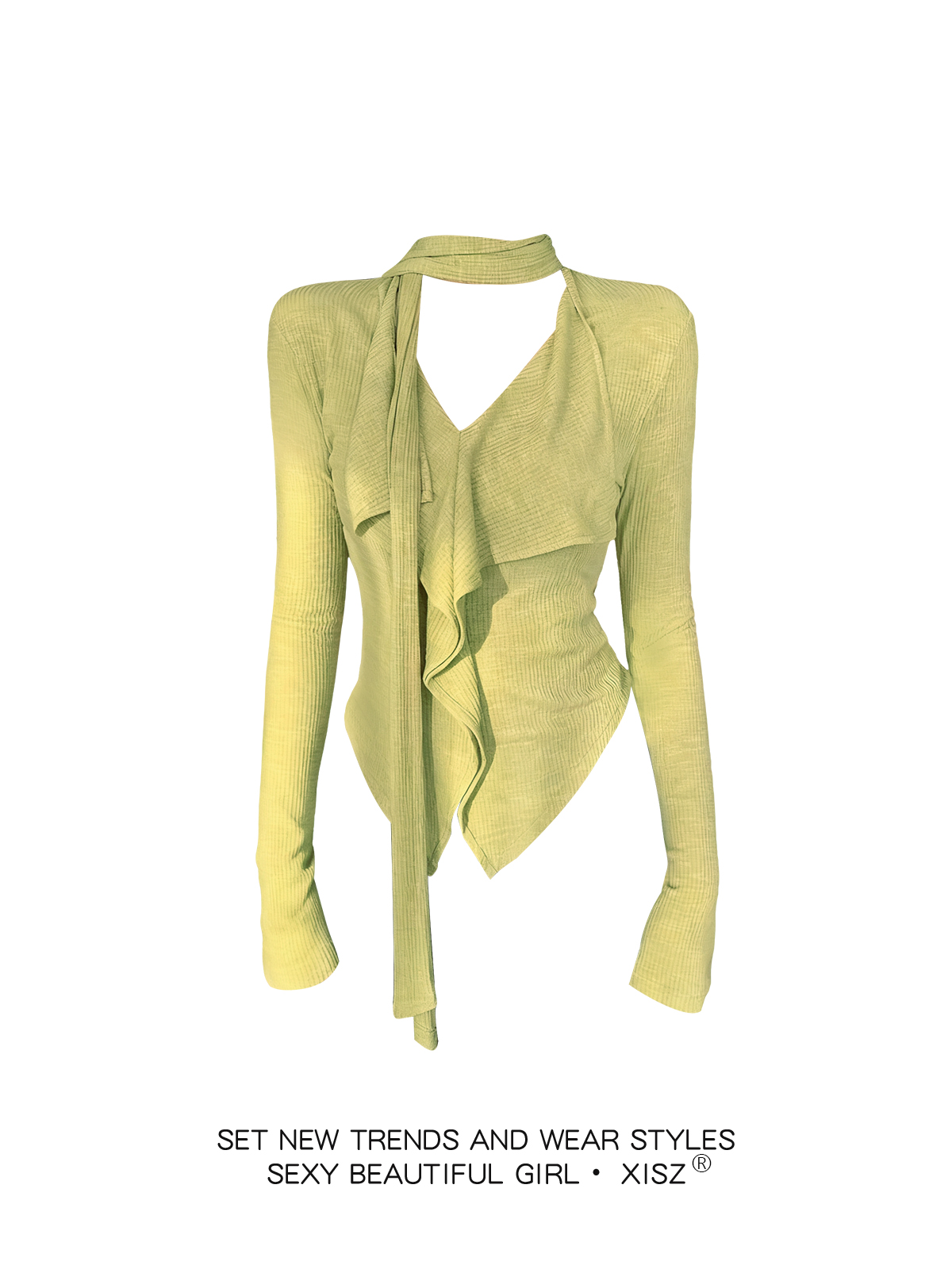 Femmes jaune gothiqueT-shirt H - Turtleneck Knit 90S avis et prix