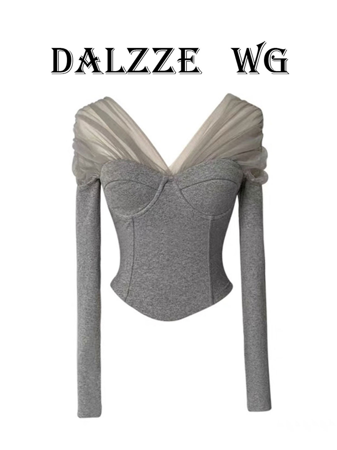 T-shirt gothique gris pour fem - Turtleneck Knit 90S avis et prix