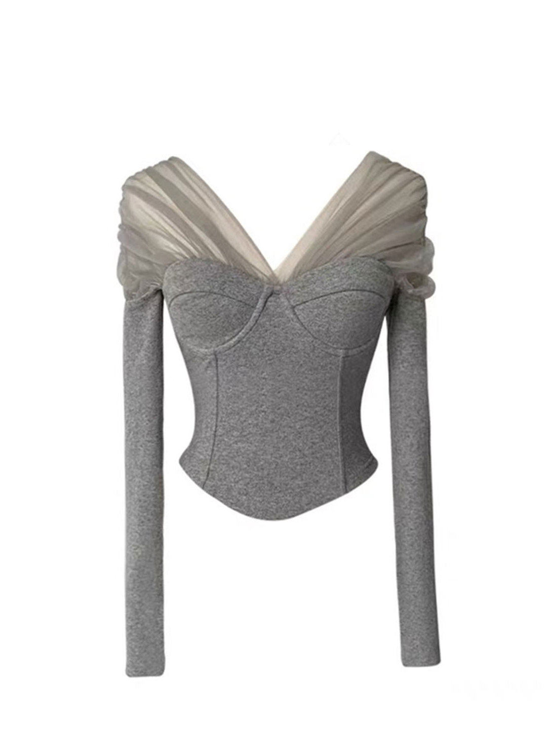 T-shirt gothique gris pour fem - Turtleneck Knit 90S avis et prix