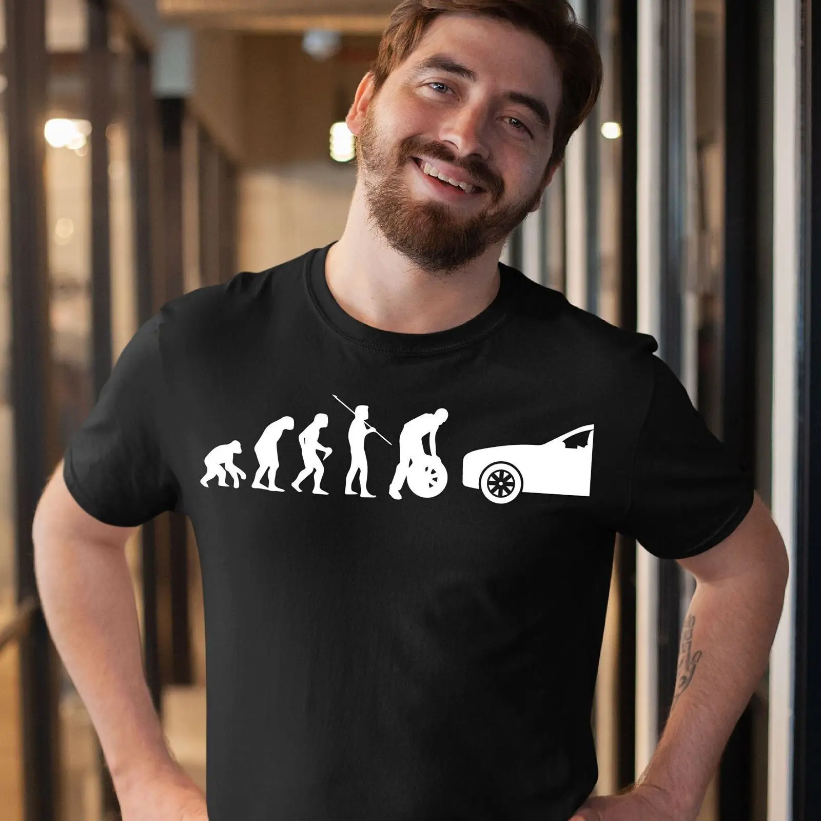 T-shirt Funny Tire Guy Evoluti - Vintage Fashion Wheel avis et prix