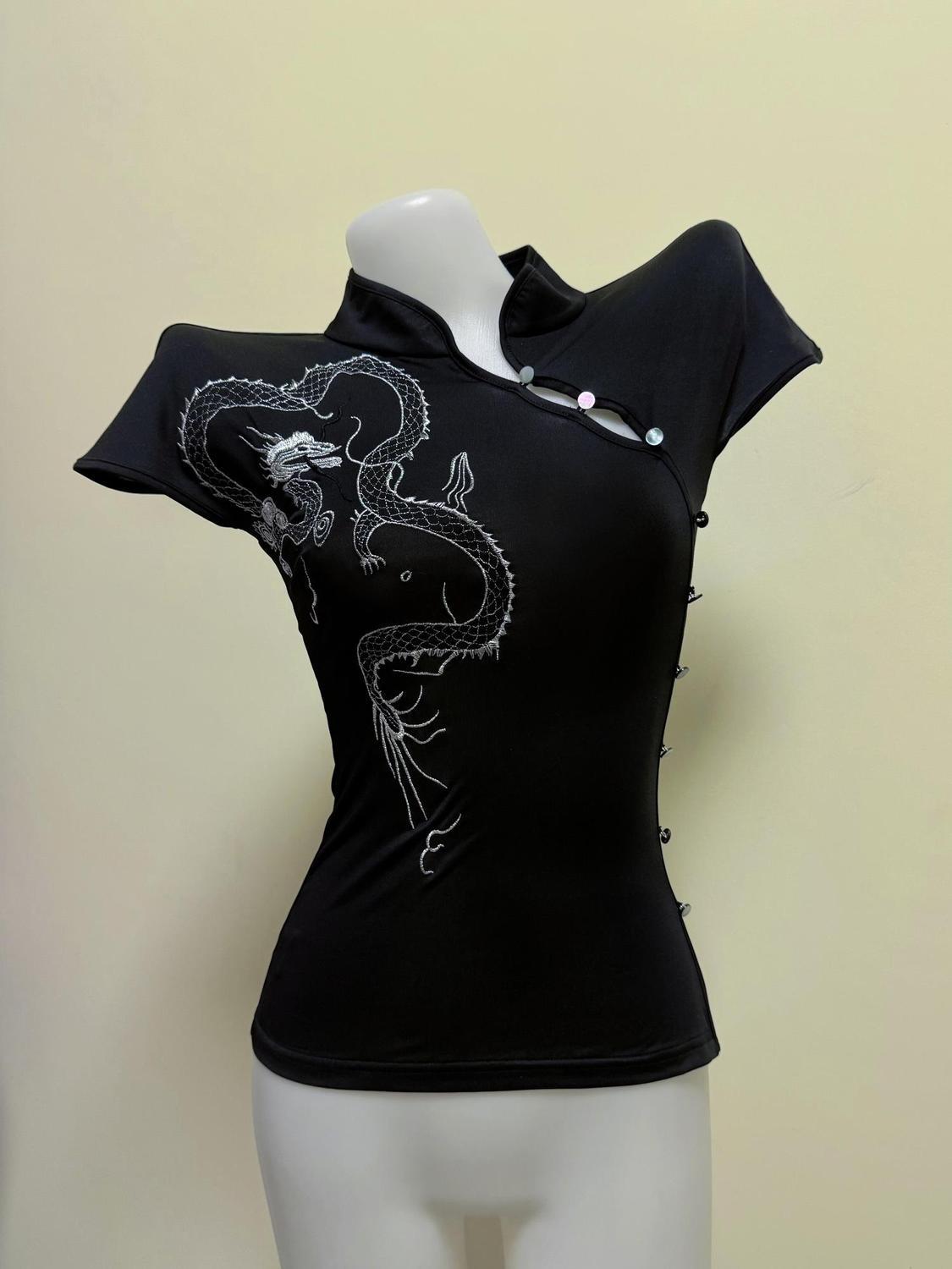 T-shirt vintage slim Y2k Basic - Turtleneck Knit 90S avis et prix