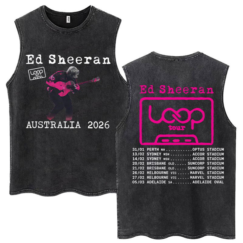 Vintage lavé Ed Sheeran Loop T - Vintage Fashion Australia avis et prix