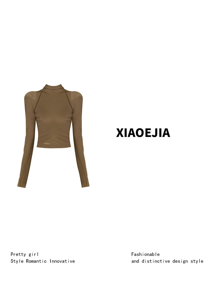 T-shirt Gothique Vert Femme Ha - Turtleneck Knit 90S avis et prix