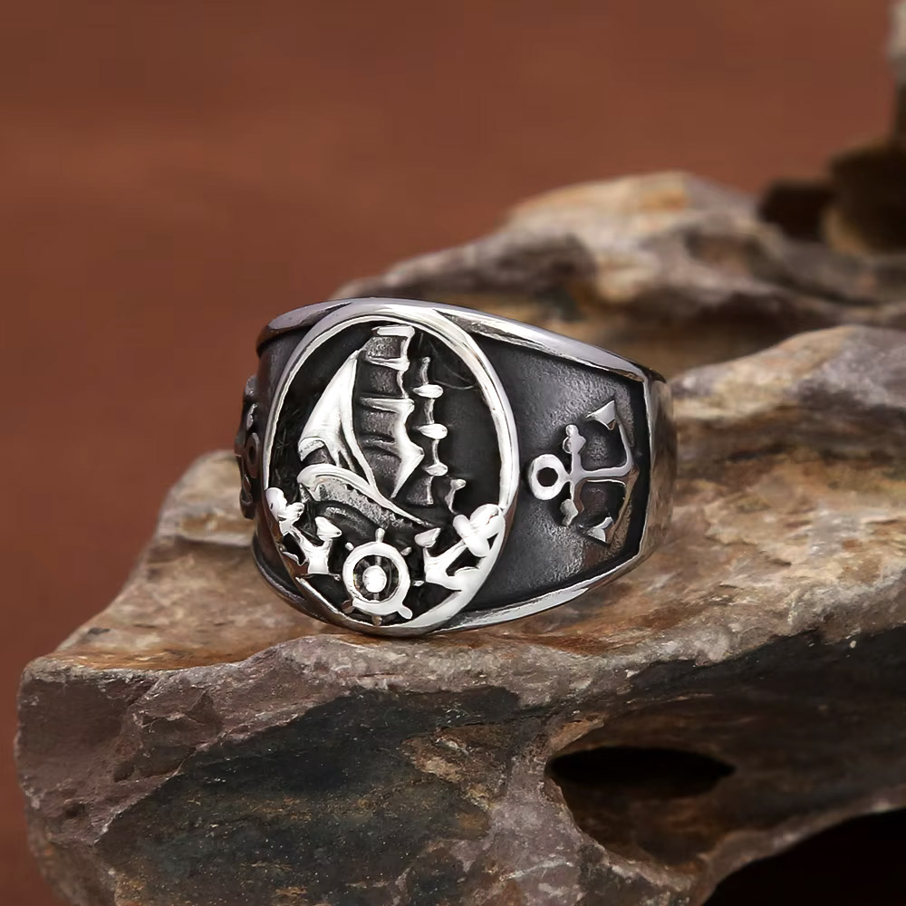 Bague Chevalière Vintage Nauti - Vintage Fashion Outfits Men avis et prix