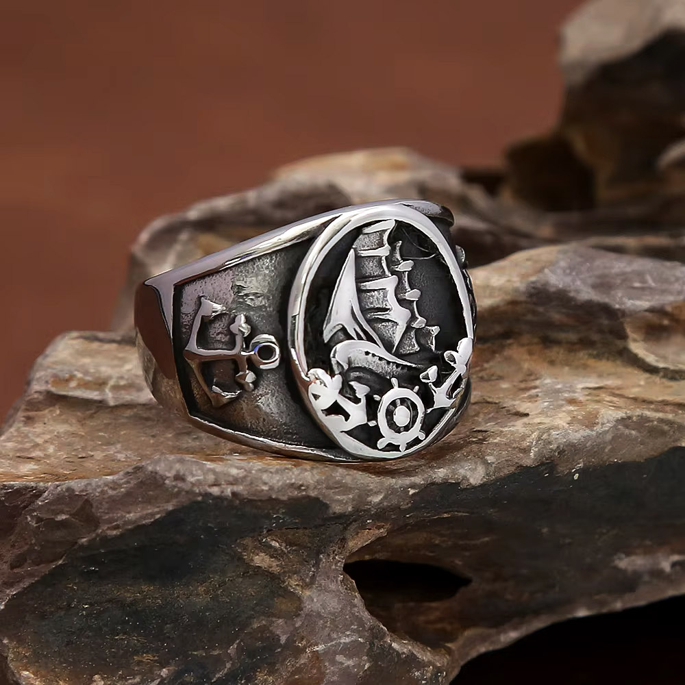 Bague Chevalière Vintage Nauti - Vintage Fashion Outfits Men avis et prix
