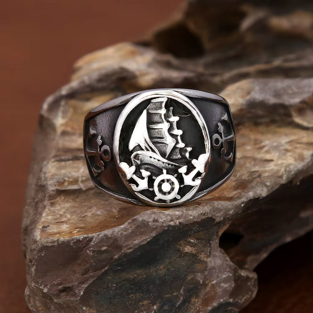 Bague Chevalière Vintage Nauti - Vintage Fashion Outfits Men avis et prix